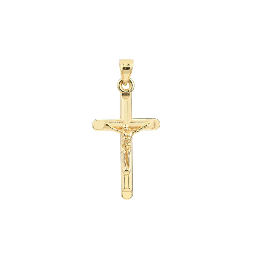 10K Yellow Gold Crucifix Cross Pendant