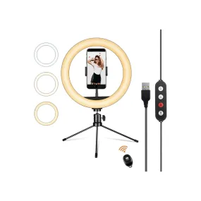 10" Ring Light with Stand & Phone Holder