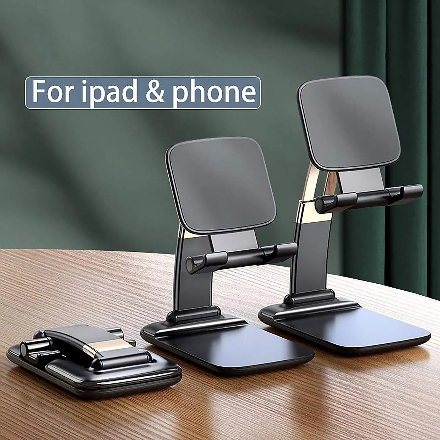 1286 Phone Holder for Table, Foldable Universal Mobile Stand for Desk