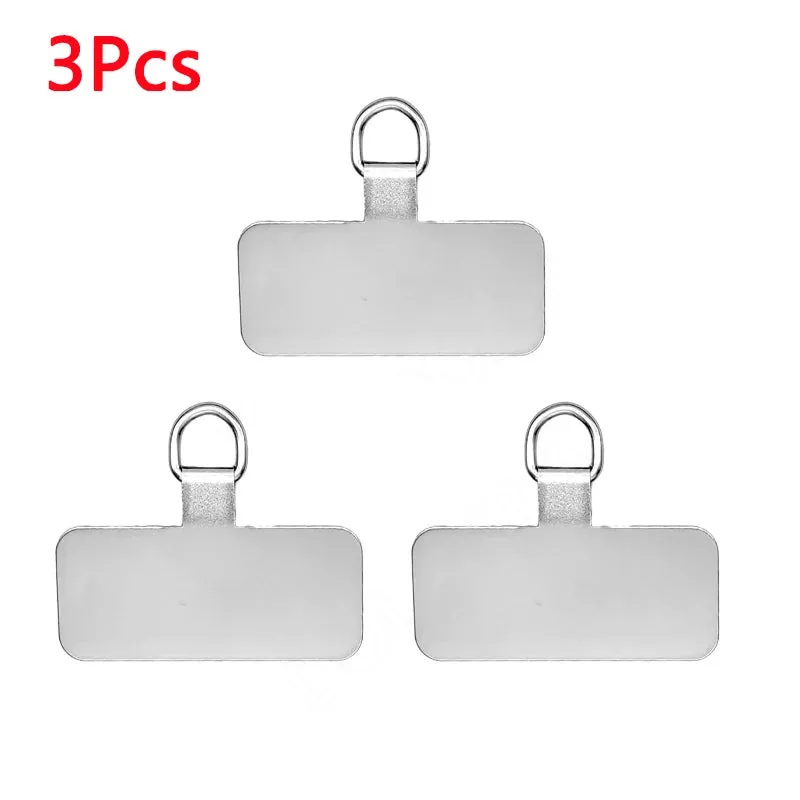 1/4 pcs Universal Metal Phone Lanyard Gasket Patch Durable Ultra Thin Mobile Phone Sling Rope Card Clip Strap Hang Cord Tab