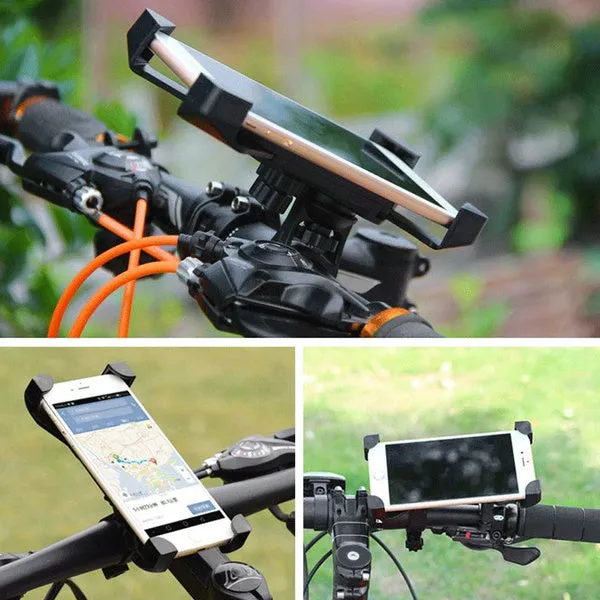 1456 Bike Phone Mount Anti Shake and Stable Cradle Clamp with 360° Rotation