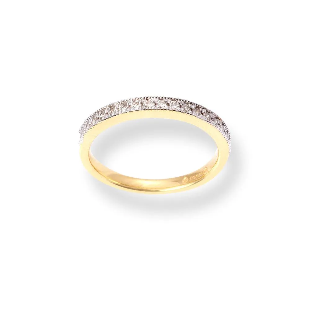 18ct Yellow Gold Diamond Half-Eternity Band LR-6693