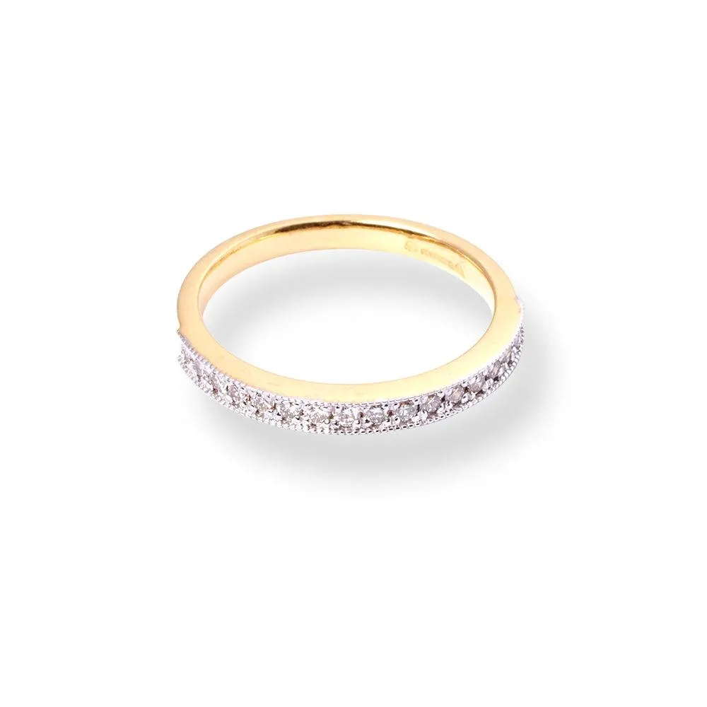 18ct Yellow Gold Diamond Half-Eternity Band LR-6693