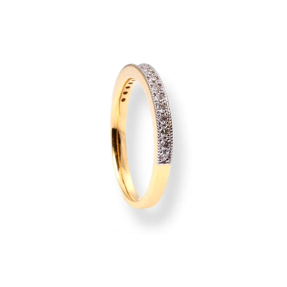 18ct Yellow Gold Diamond Half-Eternity Band LR-6693