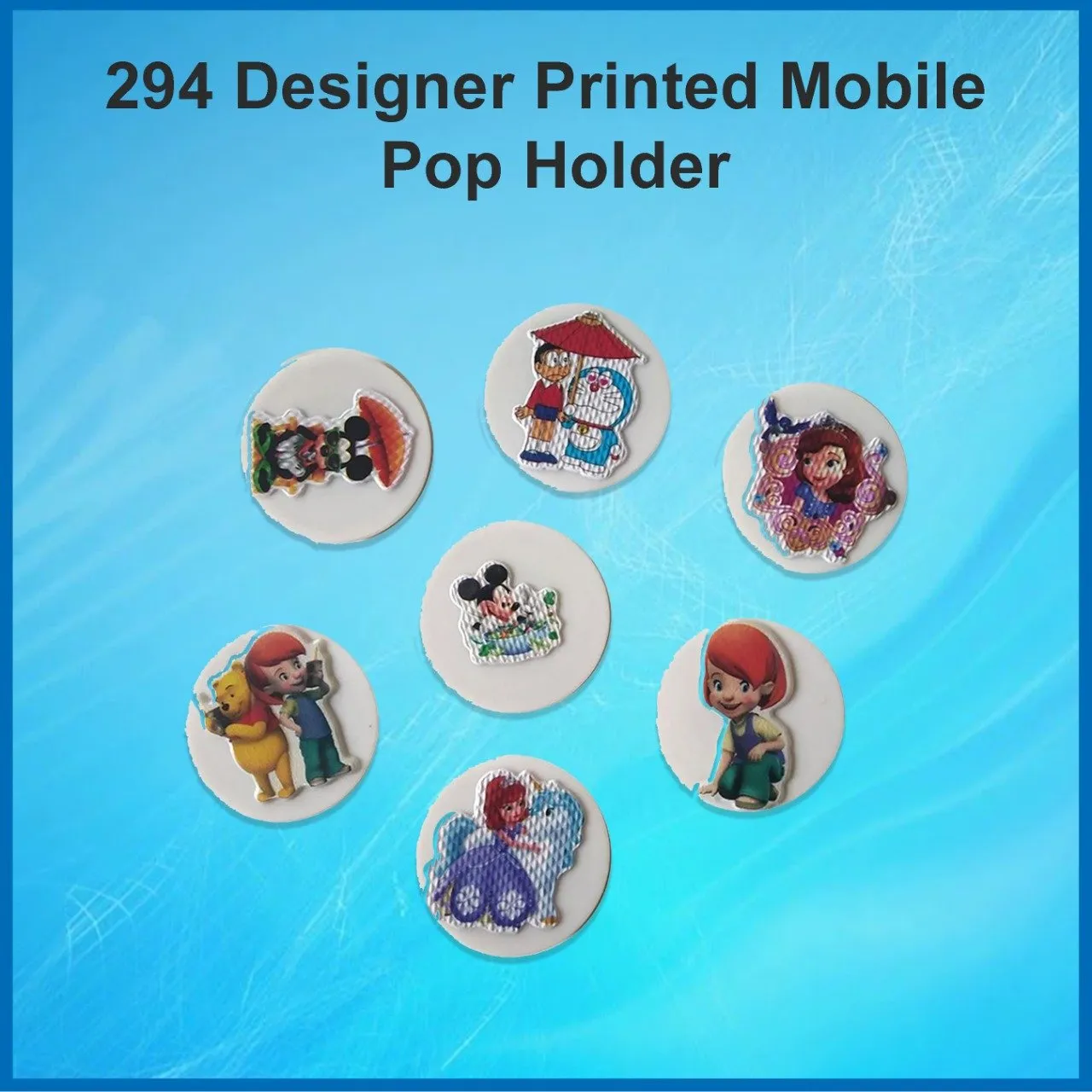 294 Designer Printed Mobile Pop Holder