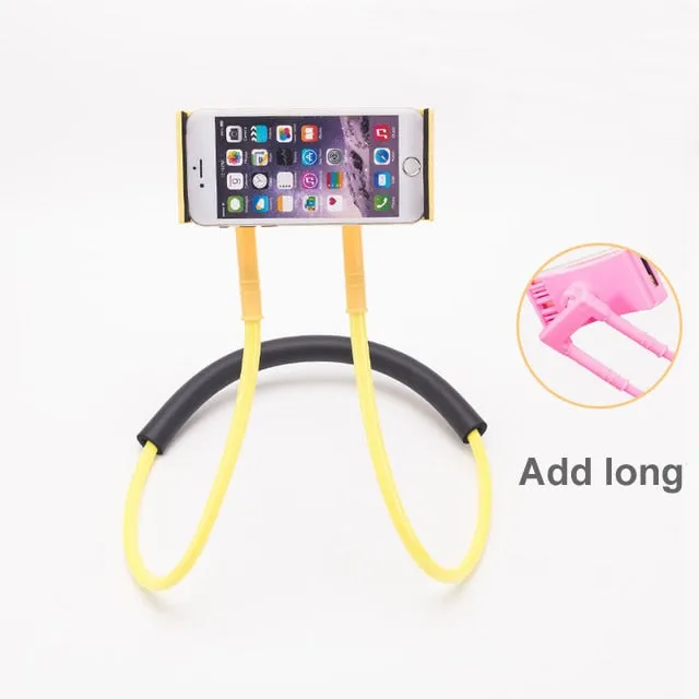 360 Degree Rotation Flexible Neck Phone Holder