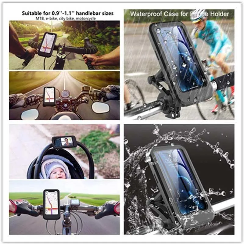 360 Rotation Waterproof Bike Phone Case