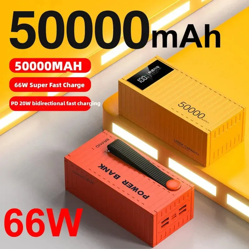 66W 50000Mah Power Bank Container Super Fast Charging Portable Powerbank