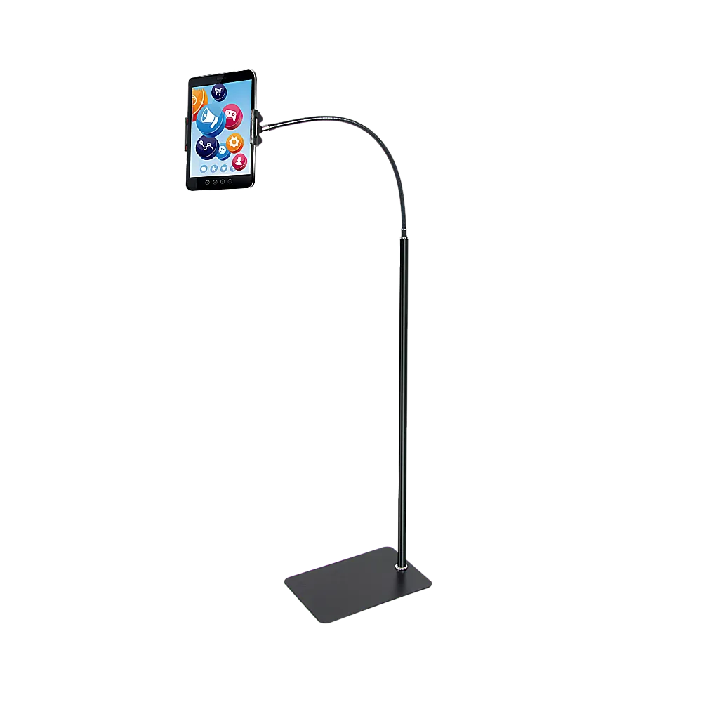 Adjustable Metal Floor Stand for 4-9.5in Devices - Black