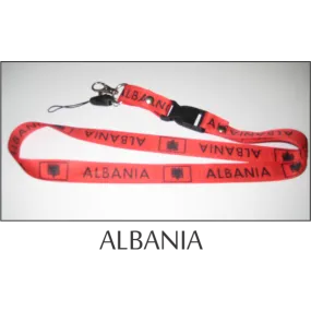 Albania Flags Lanyard