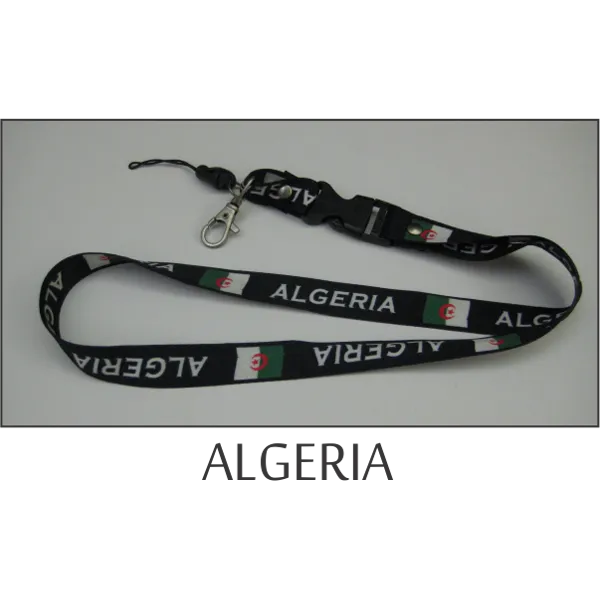 Algeria Flags Lanyard