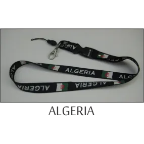 Algeria Flags Lanyard