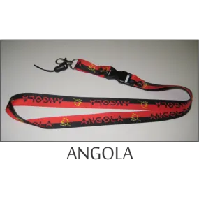 Angola Flags Lanyard