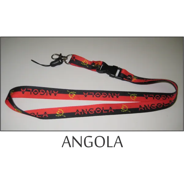 Angola Flags Lanyard