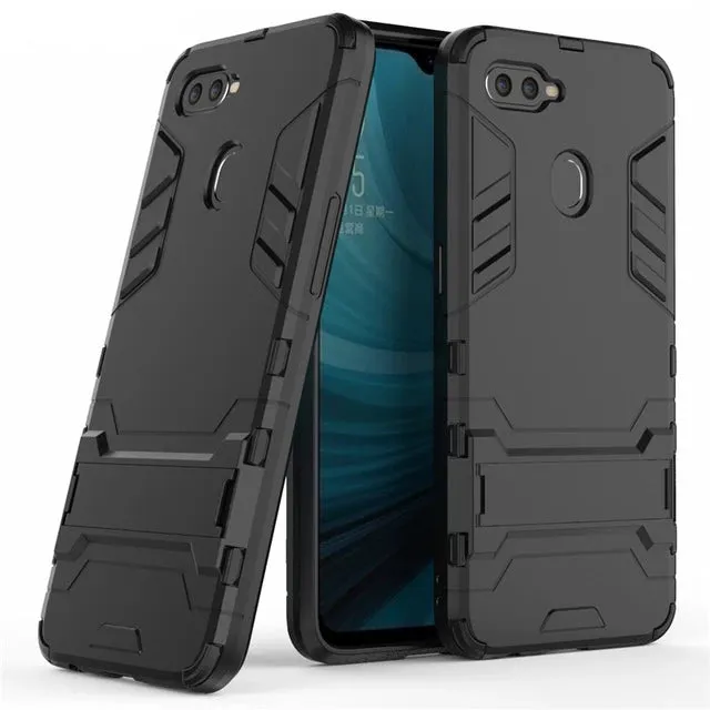 Armor Case OPPO AX7 Case Shockproof Robot Silicone Rubber Hard Back Phone Cover For OPPO AX7 AX7 Pro CPH1893 CPH1901