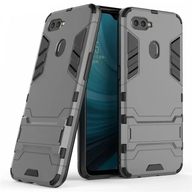 Armor Case OPPO AX7 Case Shockproof Robot Silicone Rubber Hard Back Phone Cover For OPPO AX7 AX7 Pro CPH1893 CPH1901