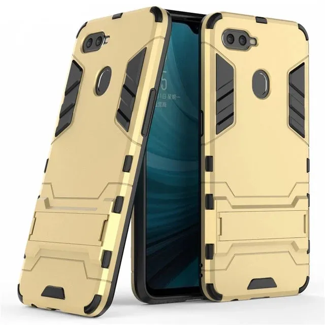 Armor Case OPPO AX7 Case Shockproof Robot Silicone Rubber Hard Back Phone Cover For OPPO AX7 AX7 Pro CPH1893 CPH1901