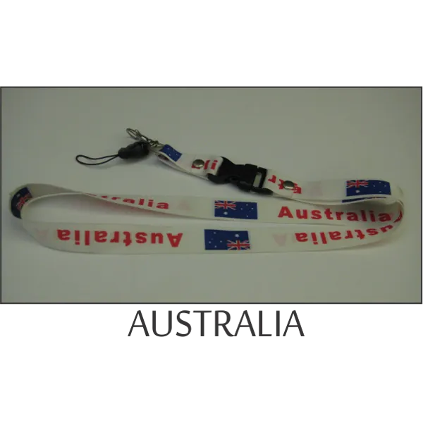 Australia Flags Lanyard