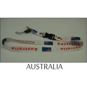 Australia Flags Lanyard