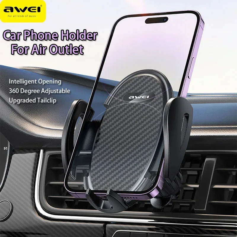 Awei Air Vent Car Phone Holder Stand Universal 360° Multi Angle