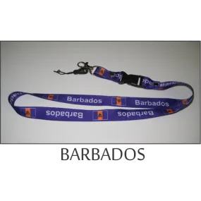 Barbados Flags Lanyard