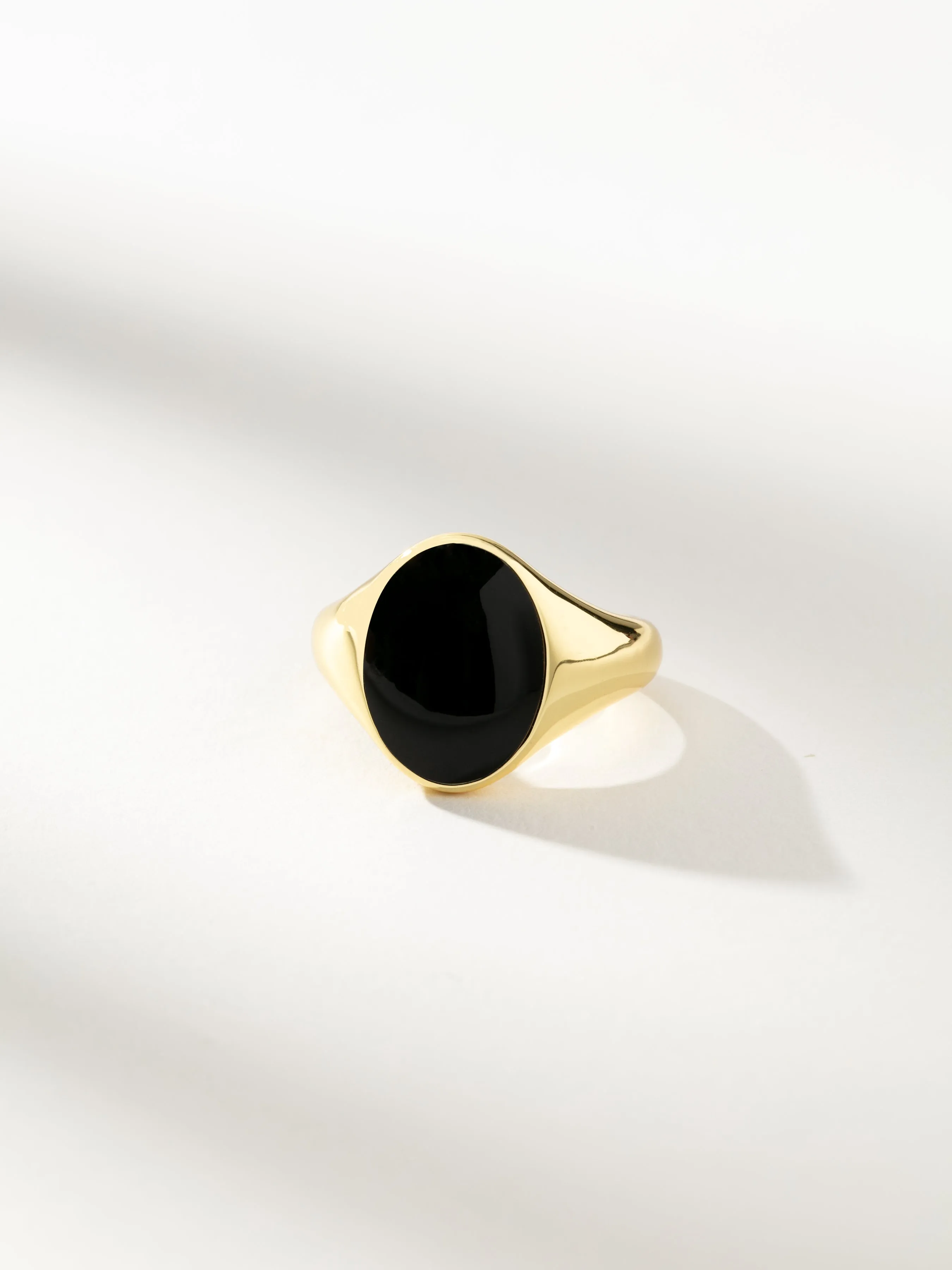 Black Onyx Oval Ring