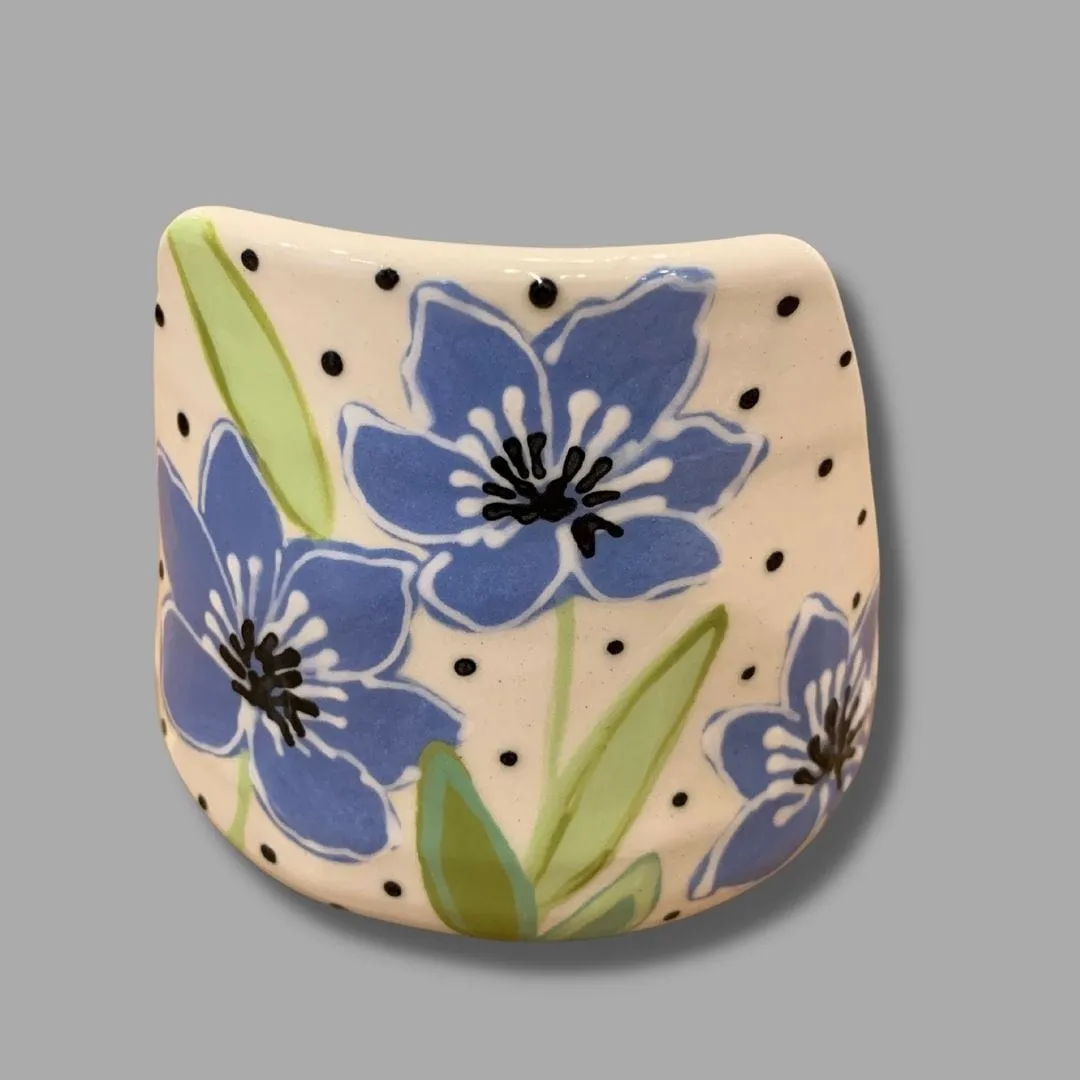 Blue Flower Phone and Tablet Holder