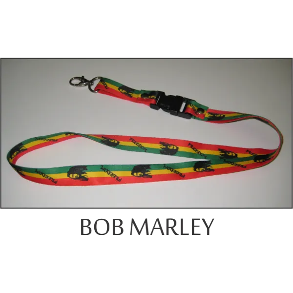 Bob Marley Flags Lanyard