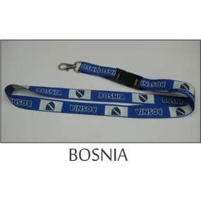 Bosnia Flags Lanyard