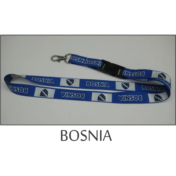 Bosnia Flags Lanyard