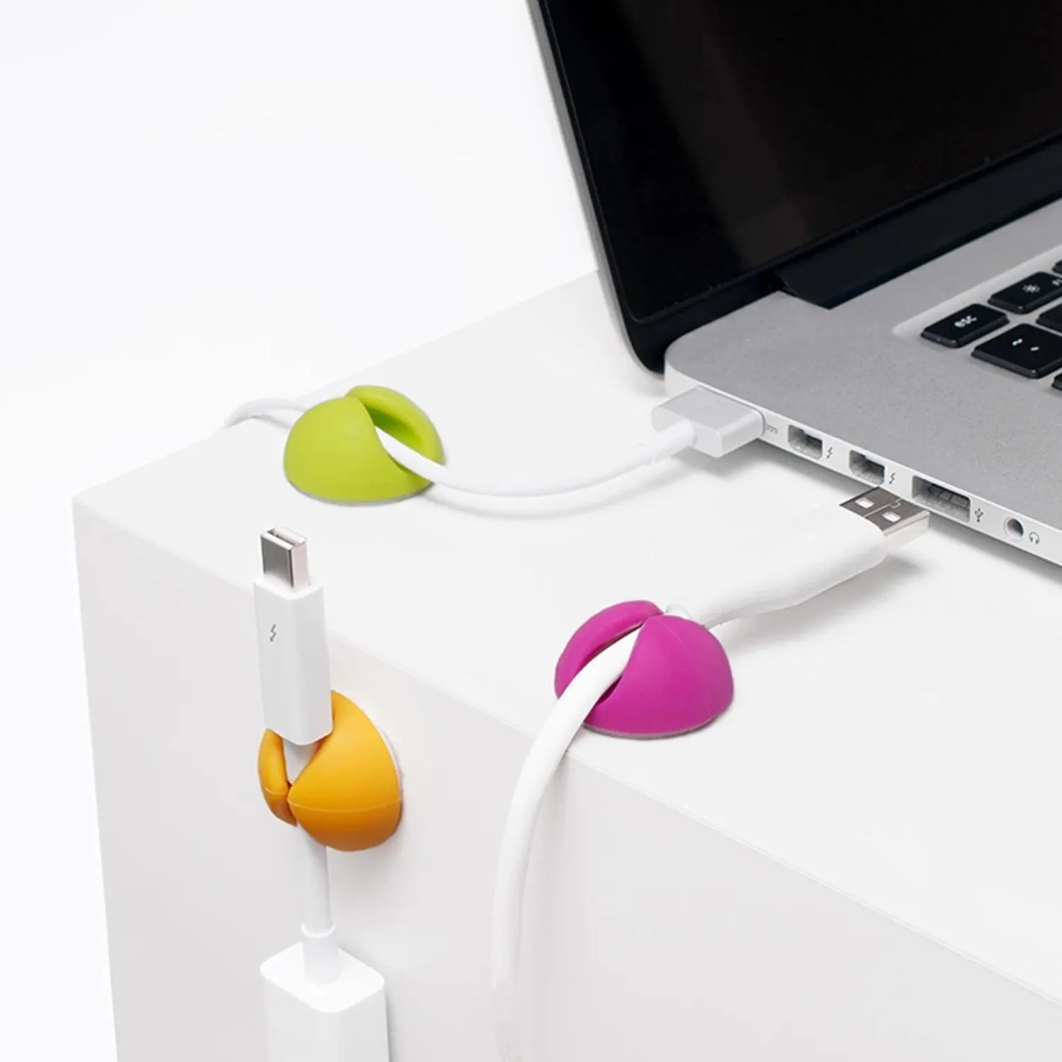 Cable Clips Multi Purpose Cable Organizer , Wire Holder For Desk And Table Use