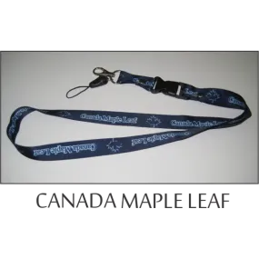 Canada Maple Flags Lanyard