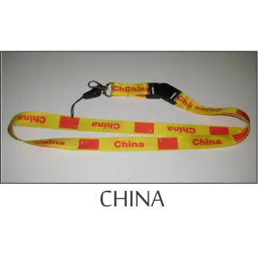 China Flags Lanyard