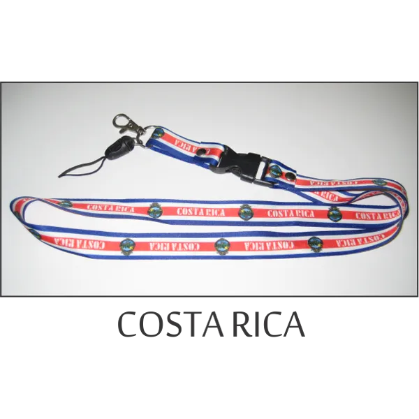 Costa Rica Flags Lanyard