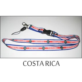 Costa Rica Flags Lanyard