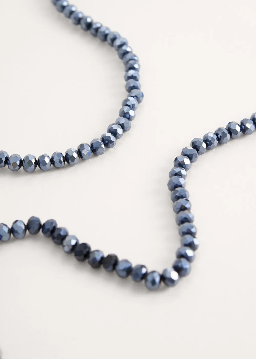 CRYSTAL LANYARD - BLUE BLACK