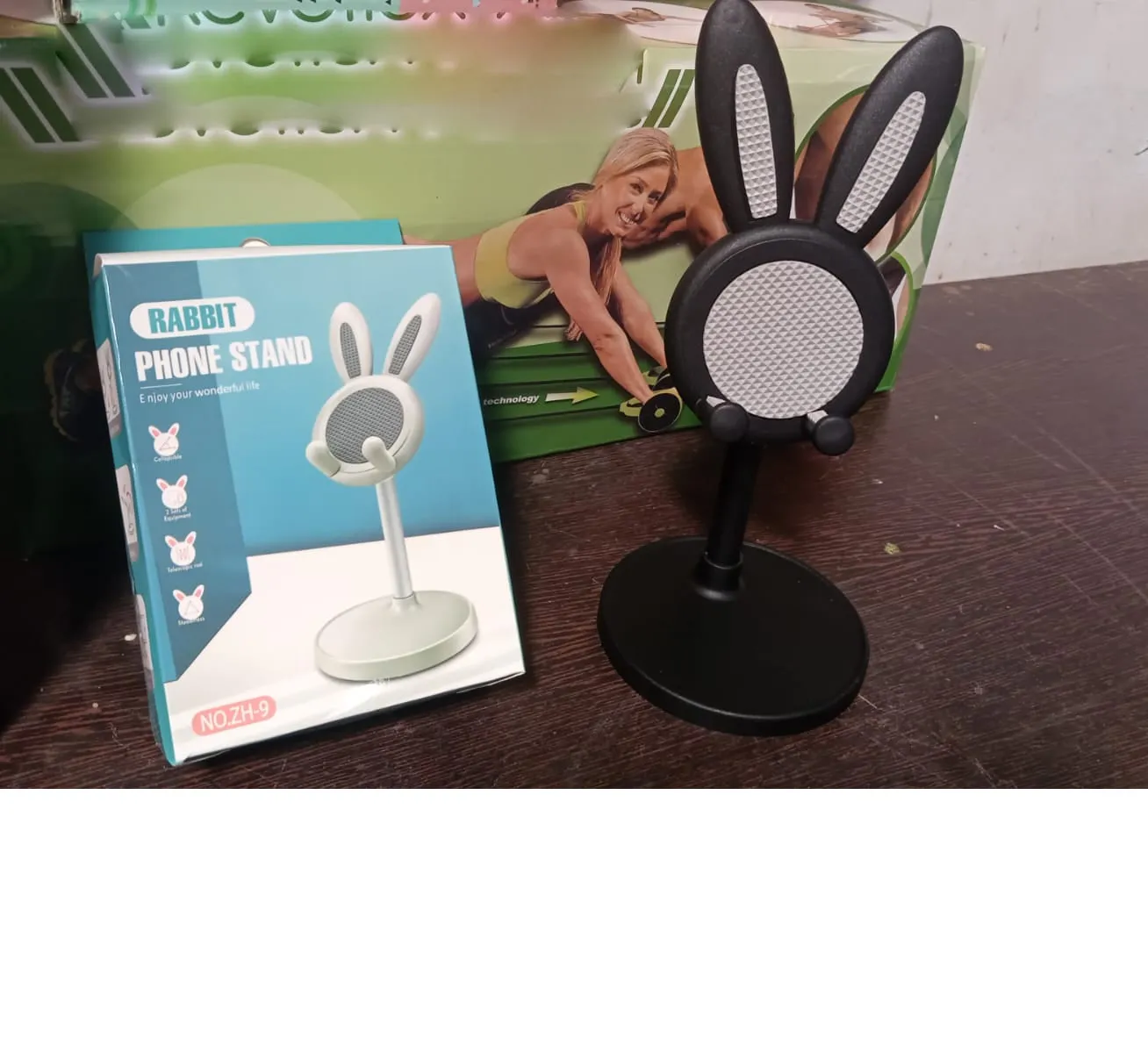 Cute Bunny Phone Stand, Angle Height Adjustable Phone Stand for Desk, Kawaii Phone Holder Desk Accessories, Easter Bunny Gifts Favor for Girl & Boys Accessories for Phone, Tablet, Easter Gifts Favors