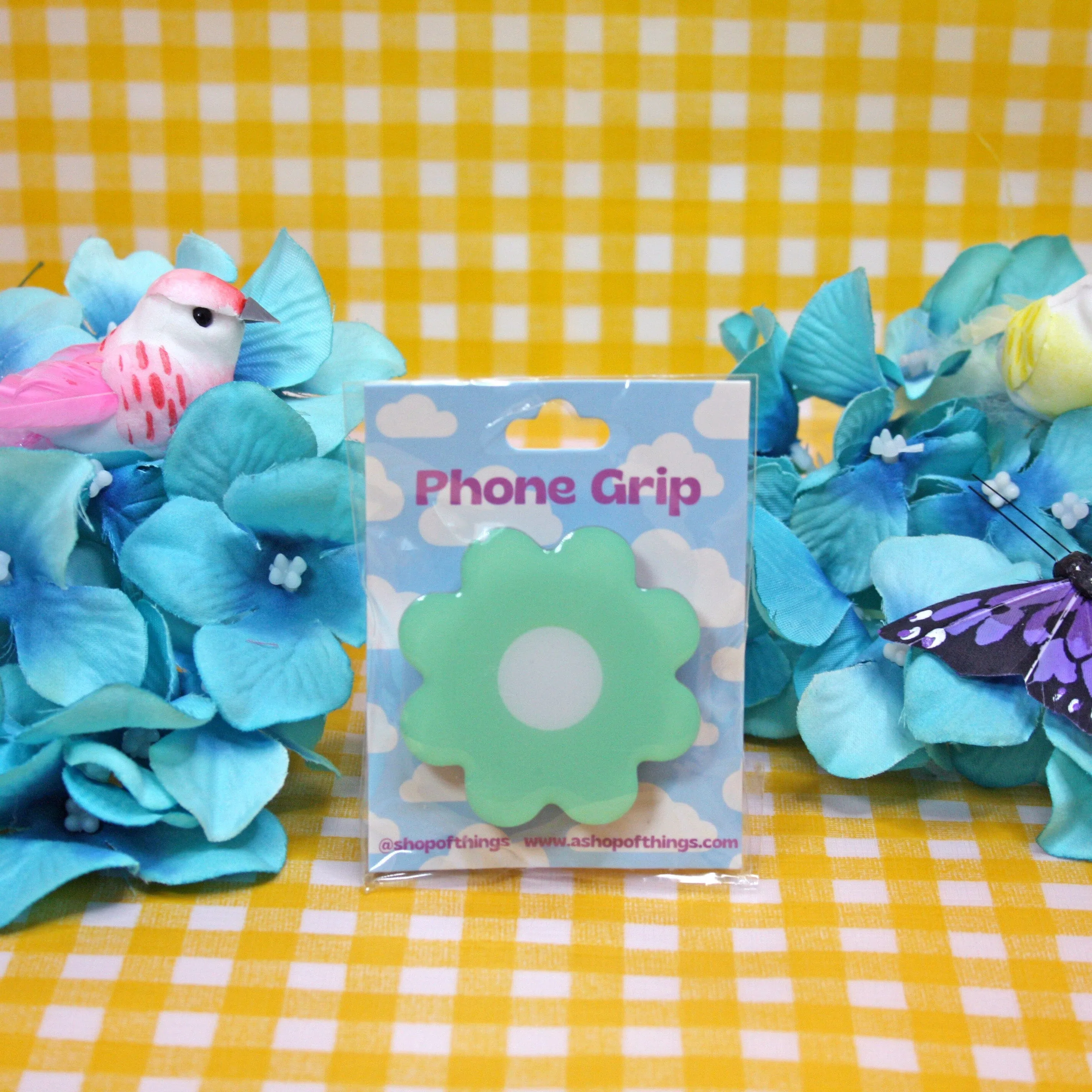 Daisy Phone Grip - Mint