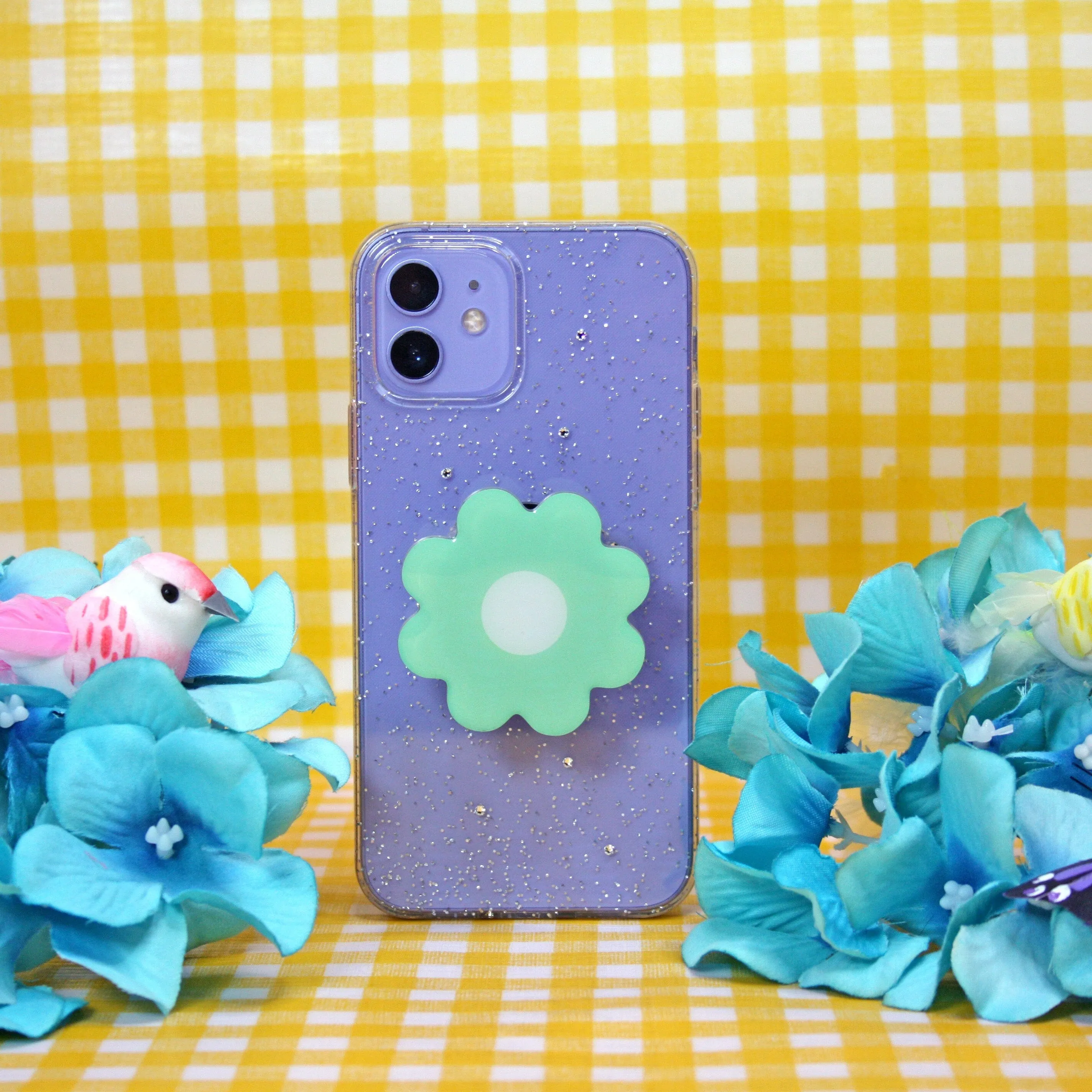 Daisy Phone Grip - Mint