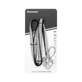 Doormoon Diamond Phone Lanyard 80cm - White