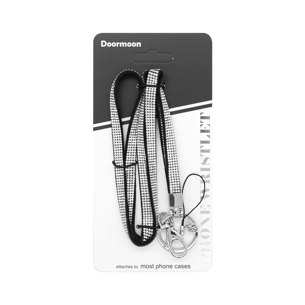 Doormoon Diamond Phone Lanyard 80cm - White