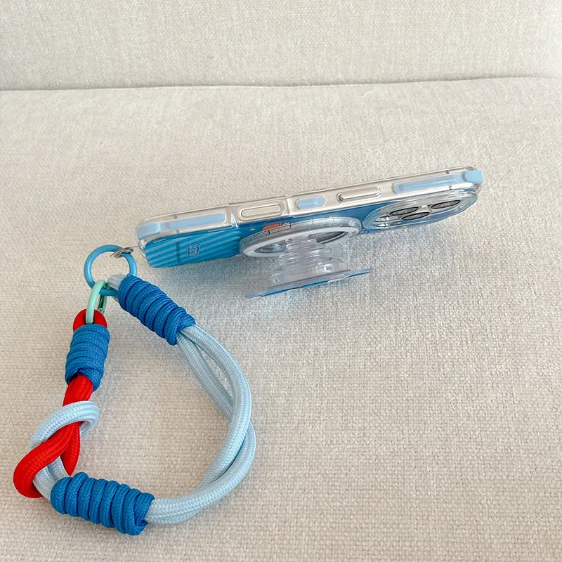 Doraemon MagSafe Shockproof Case with Lanyard & Magnetic Airbag Grip Bracket