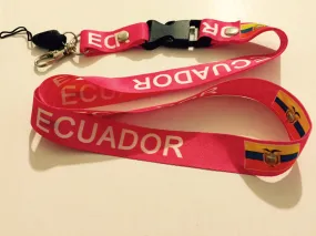 Ecuador Flags Lanyard