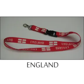 England Flags Lanyard