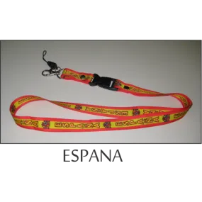 Espana Flags Lanyard