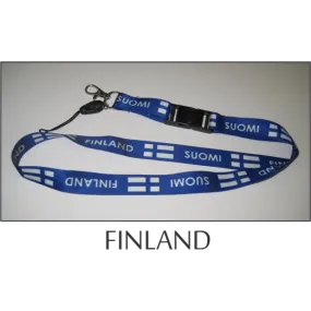 Finland Flags Lanyard