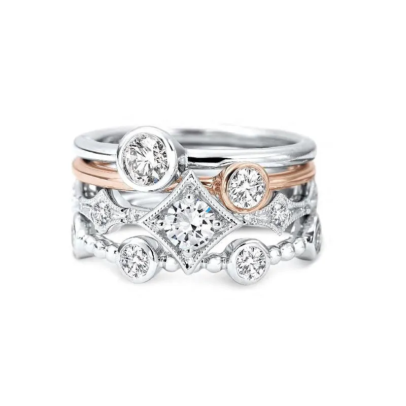 Forevermark Tribute™ On Point Diamond Stack Band