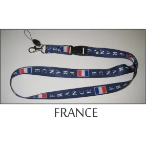 France Flags Lanyard