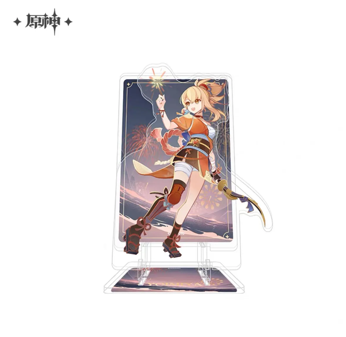 Genshin Impact Genius Invokation TCG Tournament Acrylic Mobile Phone Holder