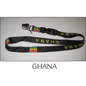 Ghana Flags Lanyard